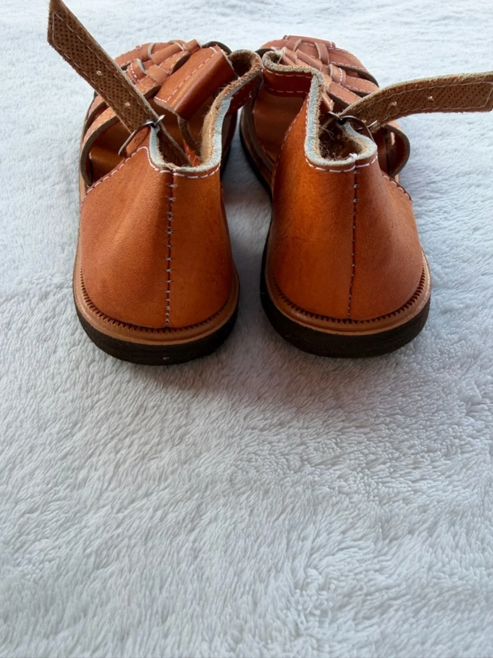 Huaraches-Unisex Sandals in Rust Orange Size 29 (US:11)
